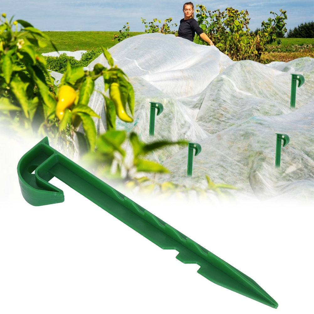 10Pcs Plastic Weed Barrier Stakes