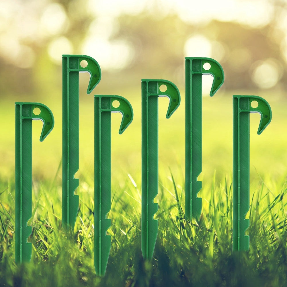 10Pcs Plastic Weed Barrier Stakes