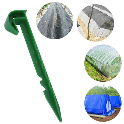 10Pcs Plastic Weed Barrier Stakes