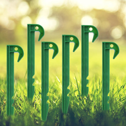 10Pcs Plastic Weed Barrier Stakes